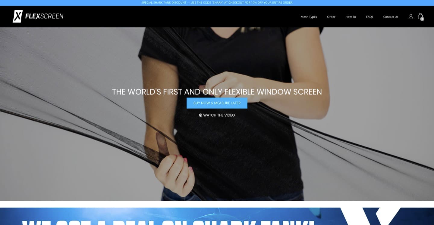 FlexScreen website — Window screens, built by our team