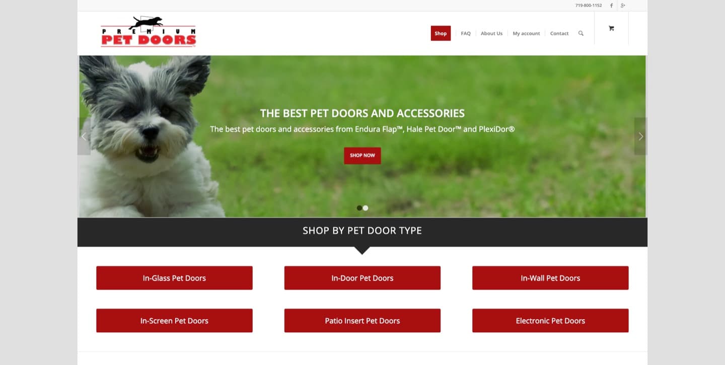 Premier Pet Doors website — Pet doors & installation, built by our team